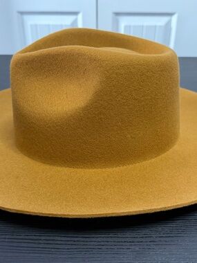 GIGI PIP Camel brown 100% Wool Felt Fedora Hat